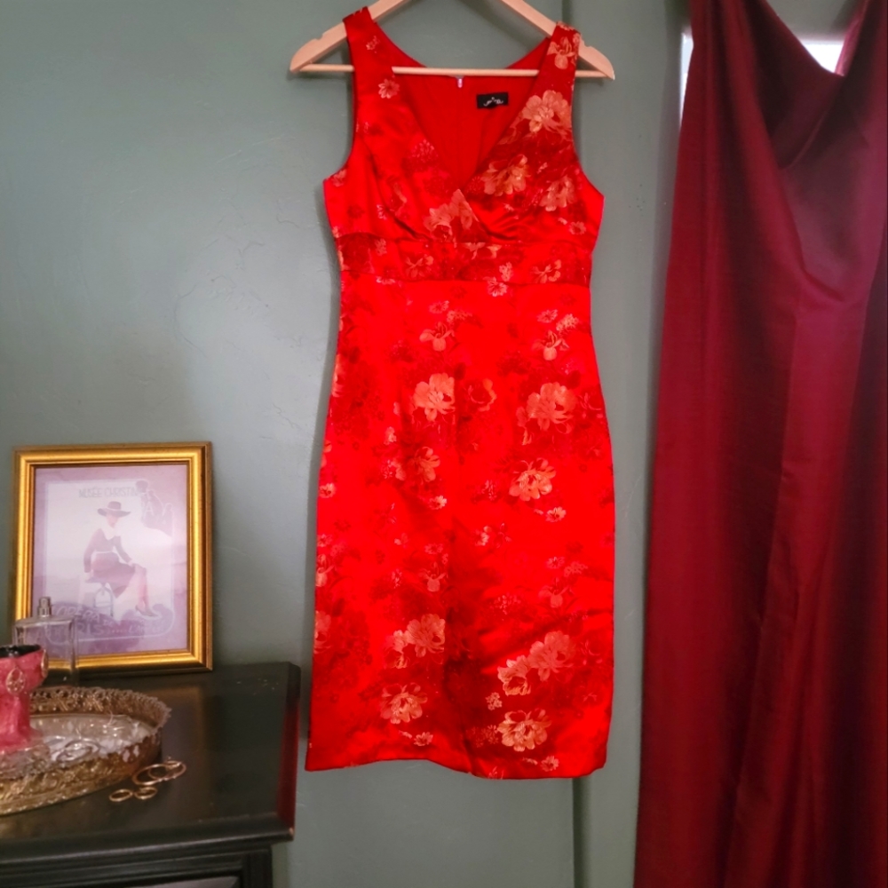 Vintage Mica dress red size 4